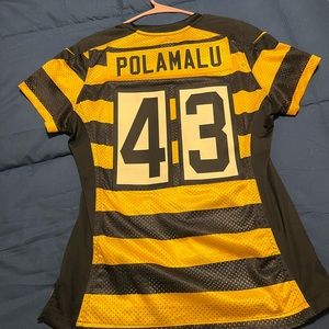 Womens MEDIUM Nike Troy Polamalu Steelers bumblebee jersey!